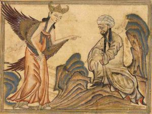 Arte islámico medieval que representa al profeta Muhammad en escenas del Corán. [Robert Reed Daly / Creative Commons]